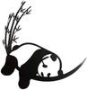 1pc Resting Panda & Bamboo Metal Wall Art – Elegant Living Room Decor for a Stylish Home Decoration