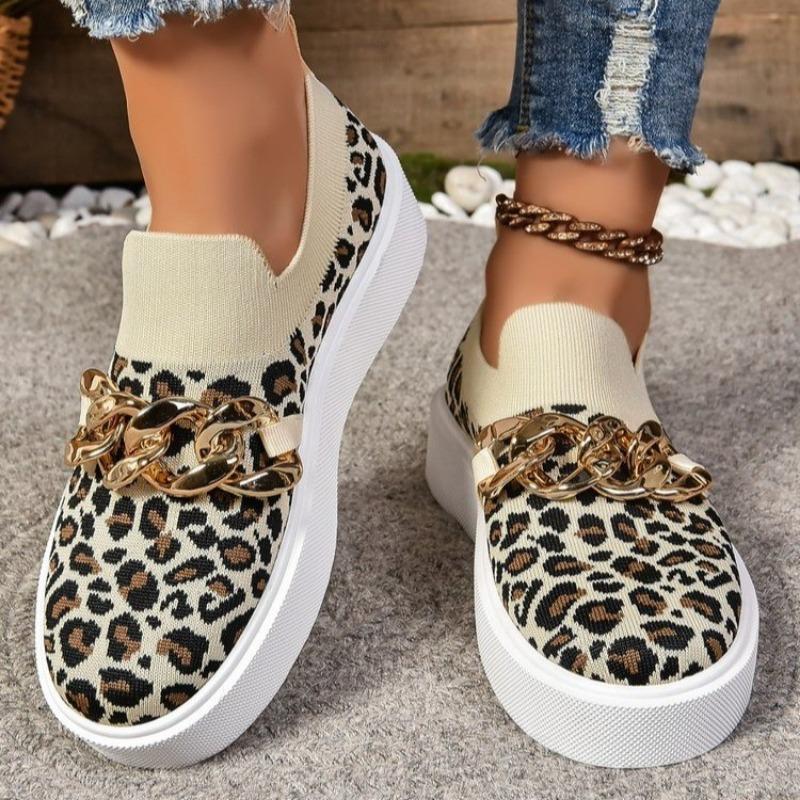 Thick-soled fly-woven breathable low-top single shoes women's chain decorative foot cover lazy