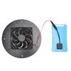 Solarbetriebener Abluftventilator Rund 5W Tragbarer Solarpanel-betriebener Ventilator Leise für Hühnerställe