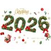 2026 Christmas Window Stickers Christmas Wall Sticker Kids Room Wall Decals Merry Christmas Decorations For New Year Stickers