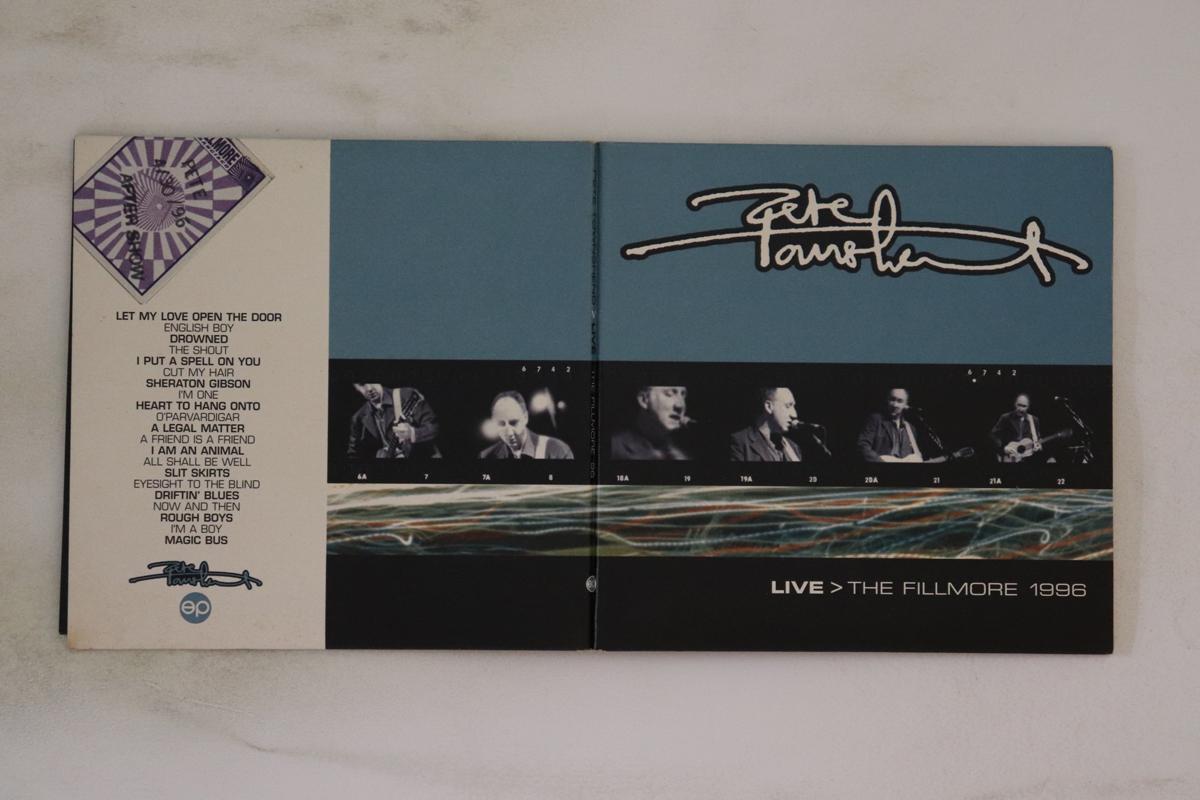 

CD PETE TOWNSHEND - Live The Fillmore 1996 EPR010 EEL PIE 2000 UK Rock Used
