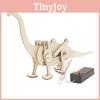 Kids Wooden Diy Mechanical Dinosaur Building Kit Educational Stem Toy Set