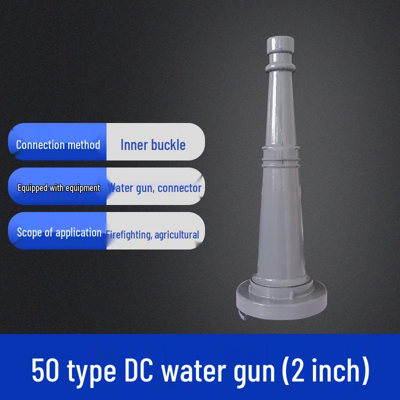 2.5-Inch Straight Stream Fire Hose Nozzle with Buckle, Agricultural Sprinkler, and Water Pipe Connector Switch