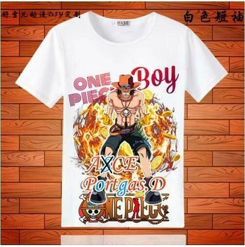 One Piece D.Ace Cosplay Anime Manga T-Shirt Shirt Costumes Underwear Polyester 2XL
