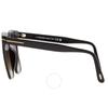 Tom Ford Sabrina Smoke Gradient Square Ladies Sunglasses Ft0764 01b 58