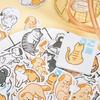 45Pcs Cartoon Cat Collection Paper Small Diary Mini Japanese Cute Box Stickers Set Scrapbooking Kawaii Flakes Journal Stationery