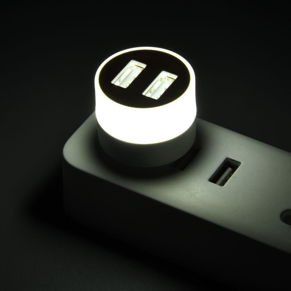 5Pcs Small USB Plug Lamp LED Night Light Computer Mobile Power Charging Mini Book Lamps LED Eye Protection Square Reading Light