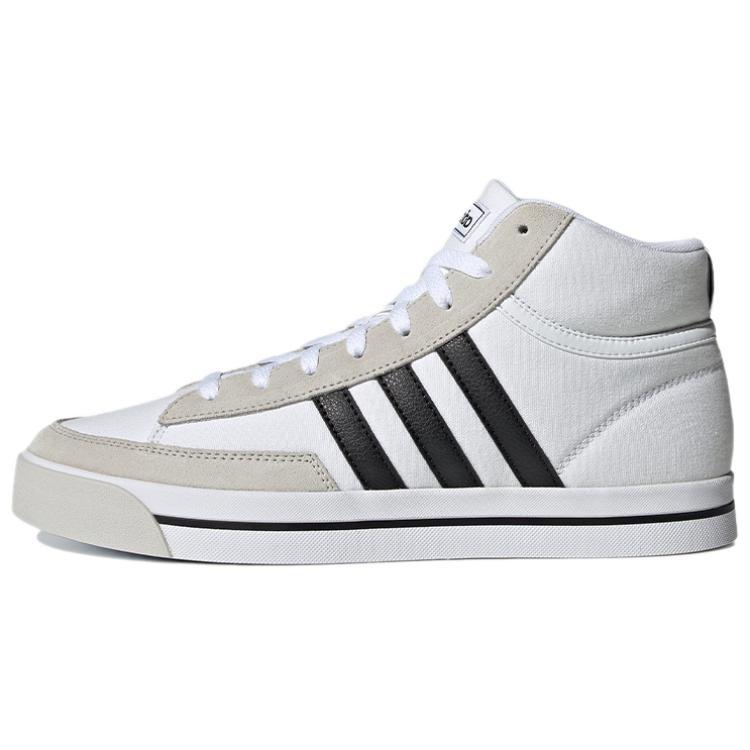adidas neo Retrovulc Mid  White Gray Black  Men s H02211 EU 44