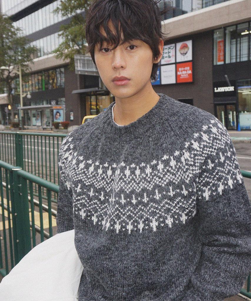 MOOD INSIDE Bern Nordic Round Knit_Charcoal