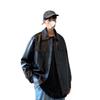 2024 Men's Trendy Motorcycle Leather Jacket - Korean & Hong Kong Style for Spring/Autumn