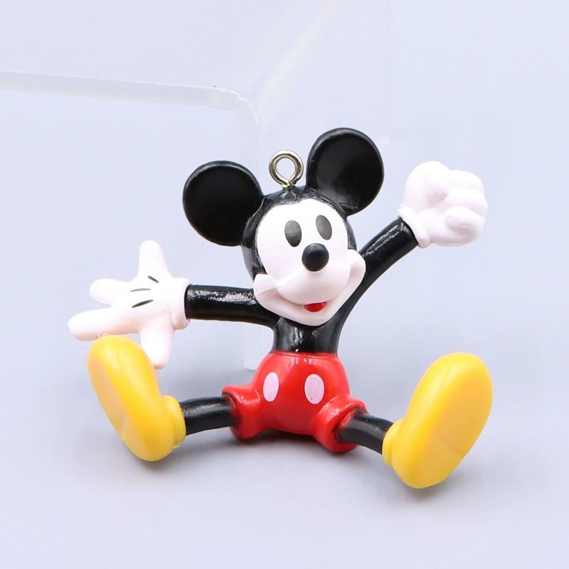 Cute Doll Anime Mickey Pluto Mickey Cartoon Car Keychain Backpack Decoration Pendant Christmas Toy Gift