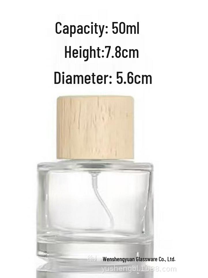 Elegant Refillable Transparent Perfume Bottle with Press-Top for Home Cosmetics