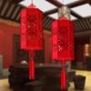 Retro Spring Festival Lanterns Non-woven Chinese Lantern Chandelier Fuzi Lantern  Home