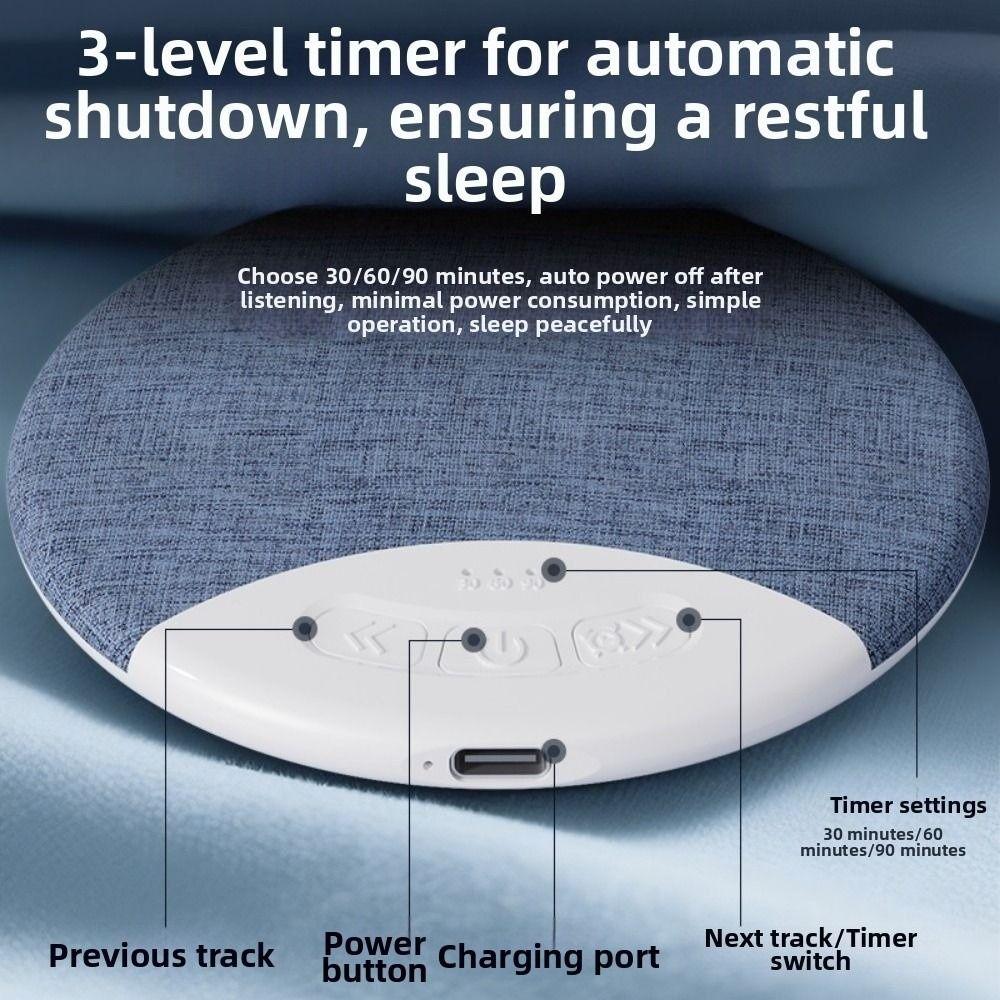 Sleep Aid Under Pillow Bluetooth Speaker Bluetooth 5.3 Sound Machine Deep Sleep Use