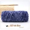 Golden Chenille Silk Velvet Yarn: Medium-Thick Polyester Yarn for Scarves, Glossy Velvet Crochet, and Wool Knitting Projects.