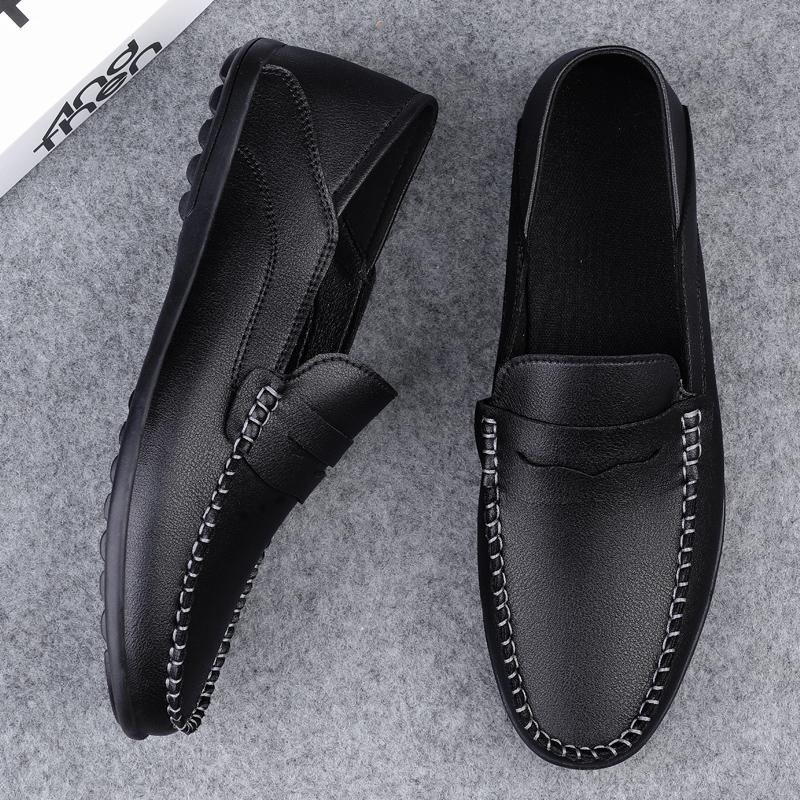 Fashion Summer Man Loafers Wedding Dress White Driving Moccasins Footwear Men Casual Shoes Split Leather Slip On Lightweight Male Shoes