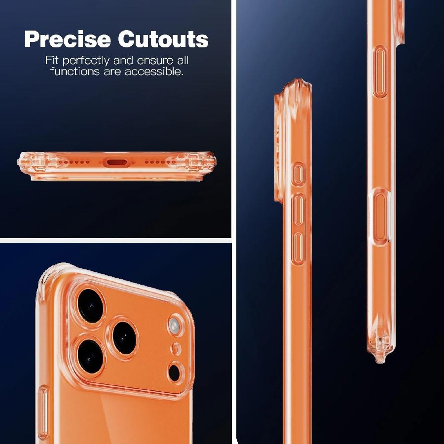 For iPhone 11 12 13 14 15 16 Air 17 Pro Max X XS XR 6 6S 7 8 Plus SE Camera Full Cover Transparent Silicone Airbag Anti Shock Phone Case Cover