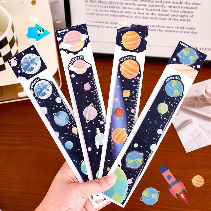 Gift Cute Planet Magnetic Bookmark Ruler Student Stationery Painting Creative Small Prizes Office School Supplies Kawai Lovely