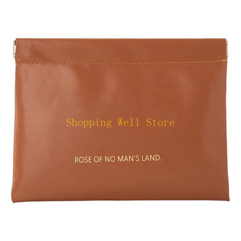 

KX4B Automatic Closure Cosmetic Organizers PU Leather Travel Portable Storage small