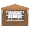 Pop Up Party Tent 288 X 288 X 245 Cm Beige Oxford Fabric