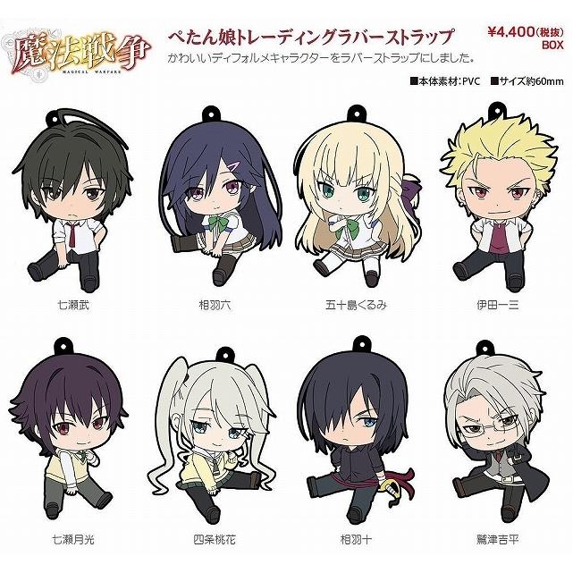 Used Magical Warfare Petanko Rubber Strap Set of 8 Rubber Strap Magical Warfare