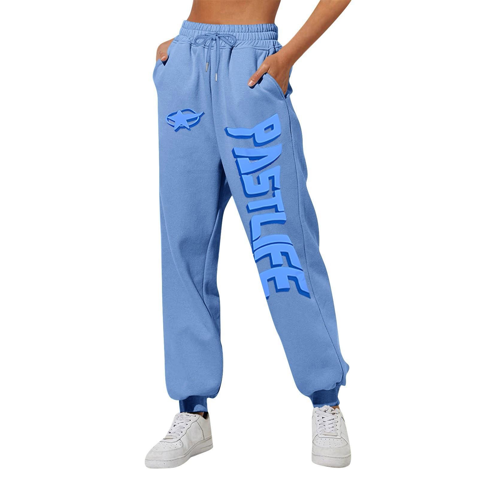 

Женские повседневные модные спортивные штаны с мелким принтом повседневные брюки XL