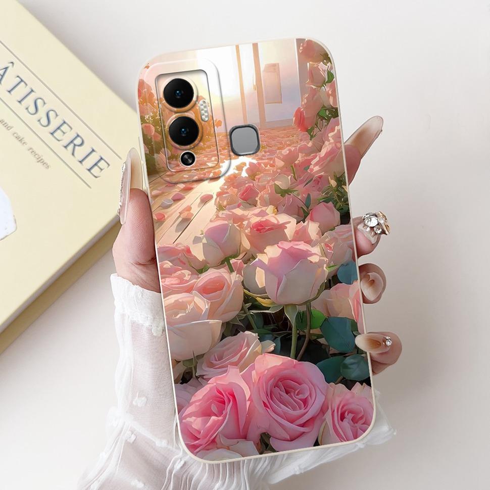 For Infinix Hot 12 Play Case Lovely Panda Painted Soft Silicone Phone Cover Case For Infinix Hot 12 Hot12 Play Fundas Capa Bags