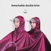 Double Electric Car/Motorcycle Raincoat - Thickened, Enlarged Jacquard for Two Adults