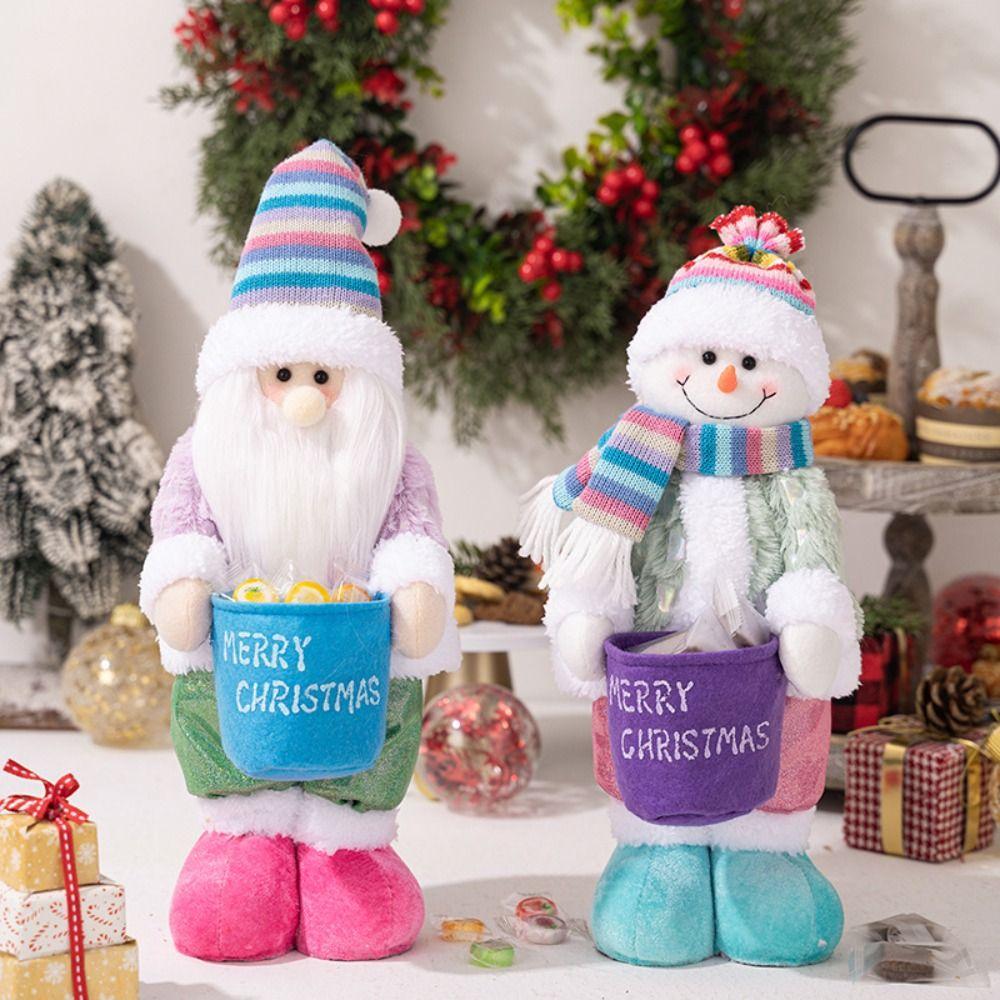 3D Christmas Decoration Supplies Creative Santa Claus Dolls Snowman Doll Ornaments  Merry Christmas