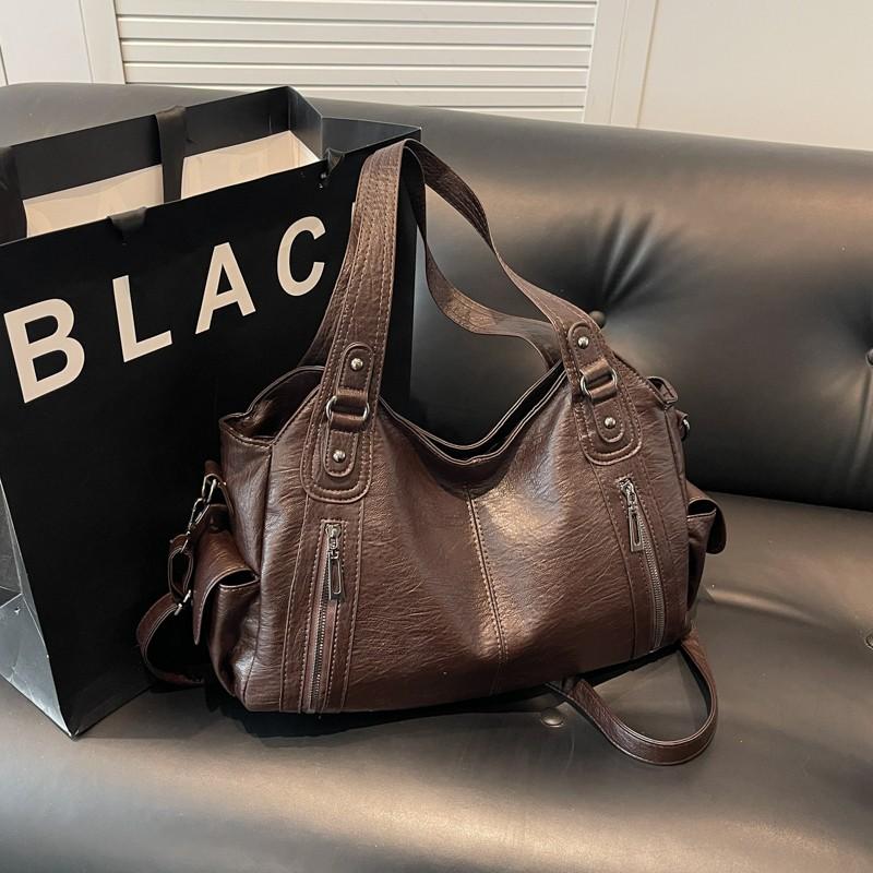 Winter Female Handbag Large Capacity Shoulder Bags Big Tote Bag Ladies Soft Leather Hobos Messenger Bags Women Shopper Bag