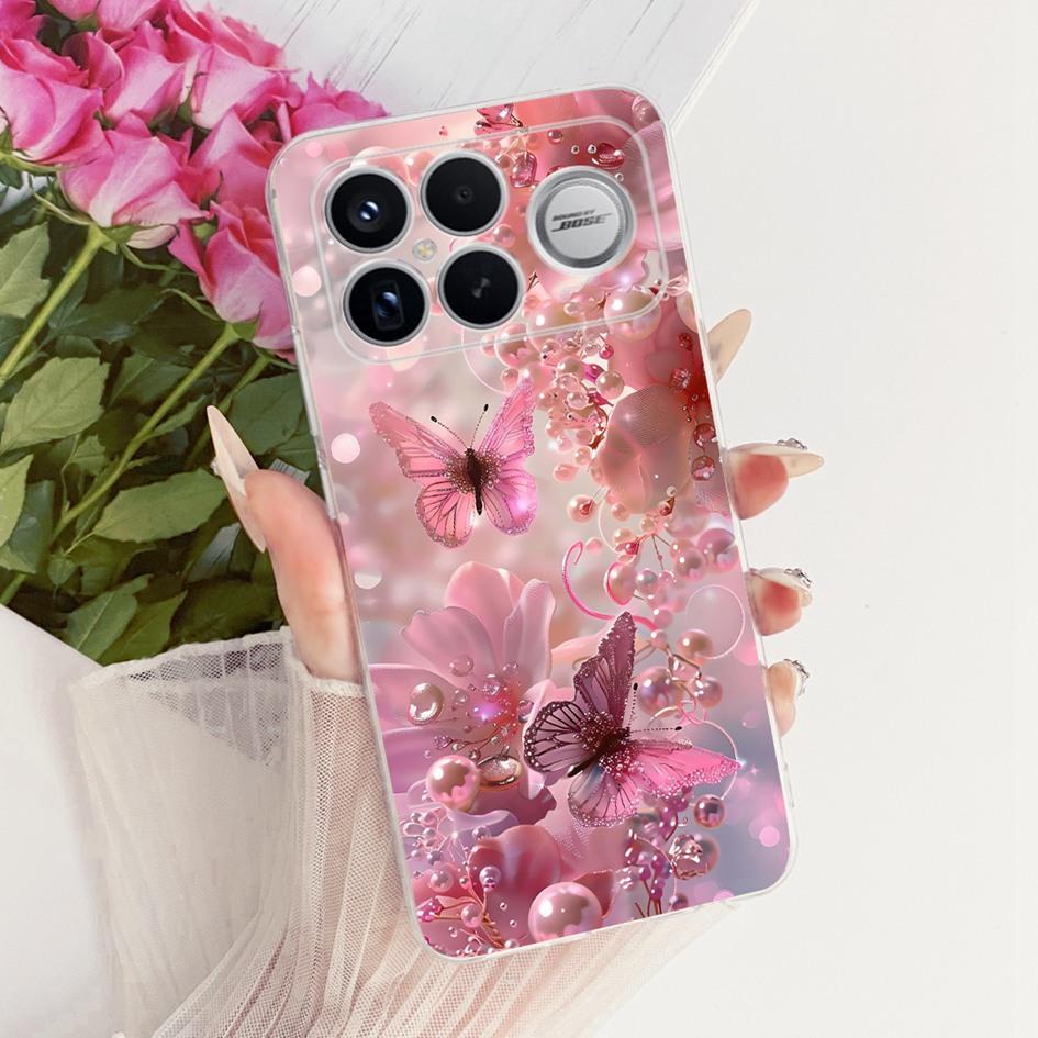 For Xiaomi POCO F8 Ultra Case Luxury Dragon Cartoon Transparent TPU Protection Cover For Poco F8 Pro Ultra PocoF8 Pro Soft Funda