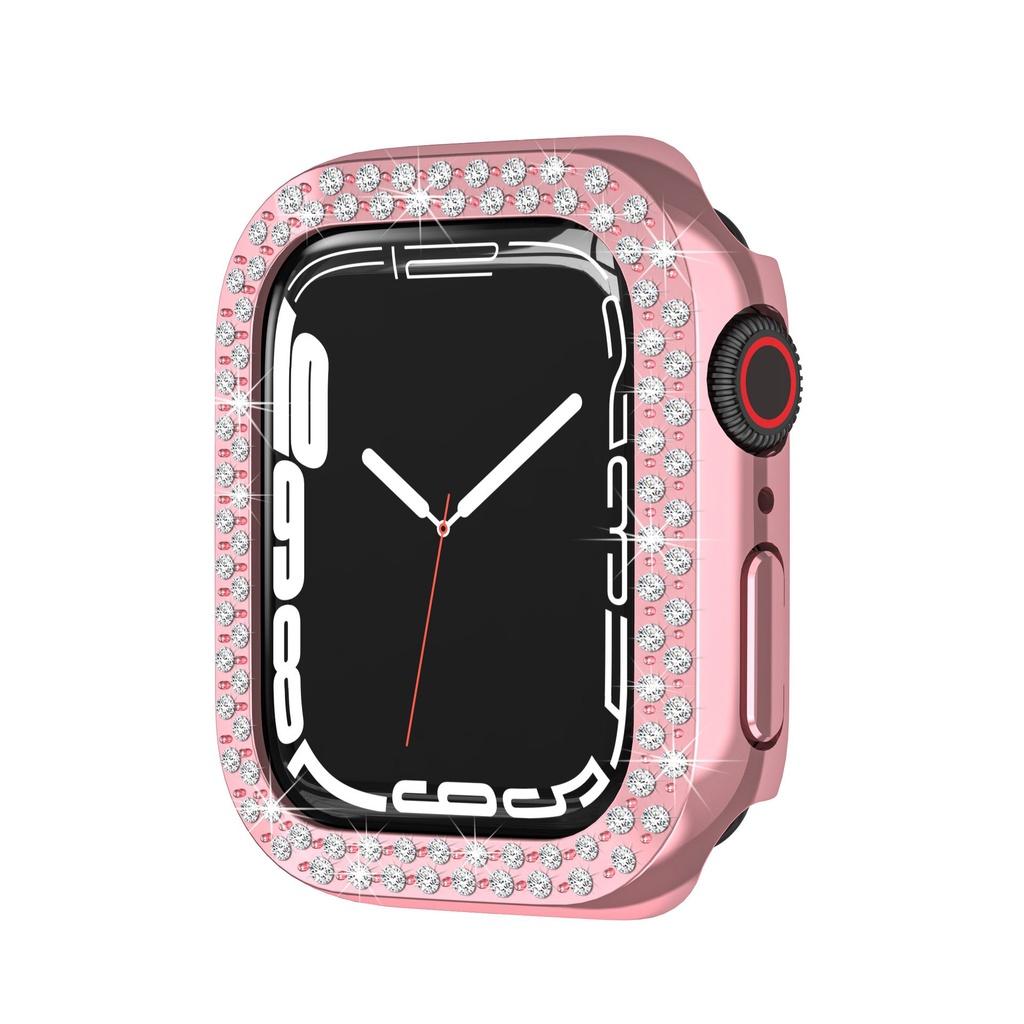 Case Cover Diamond Shell For Apple Iwatch Series 7 Gen 4145mm Protective Bumper