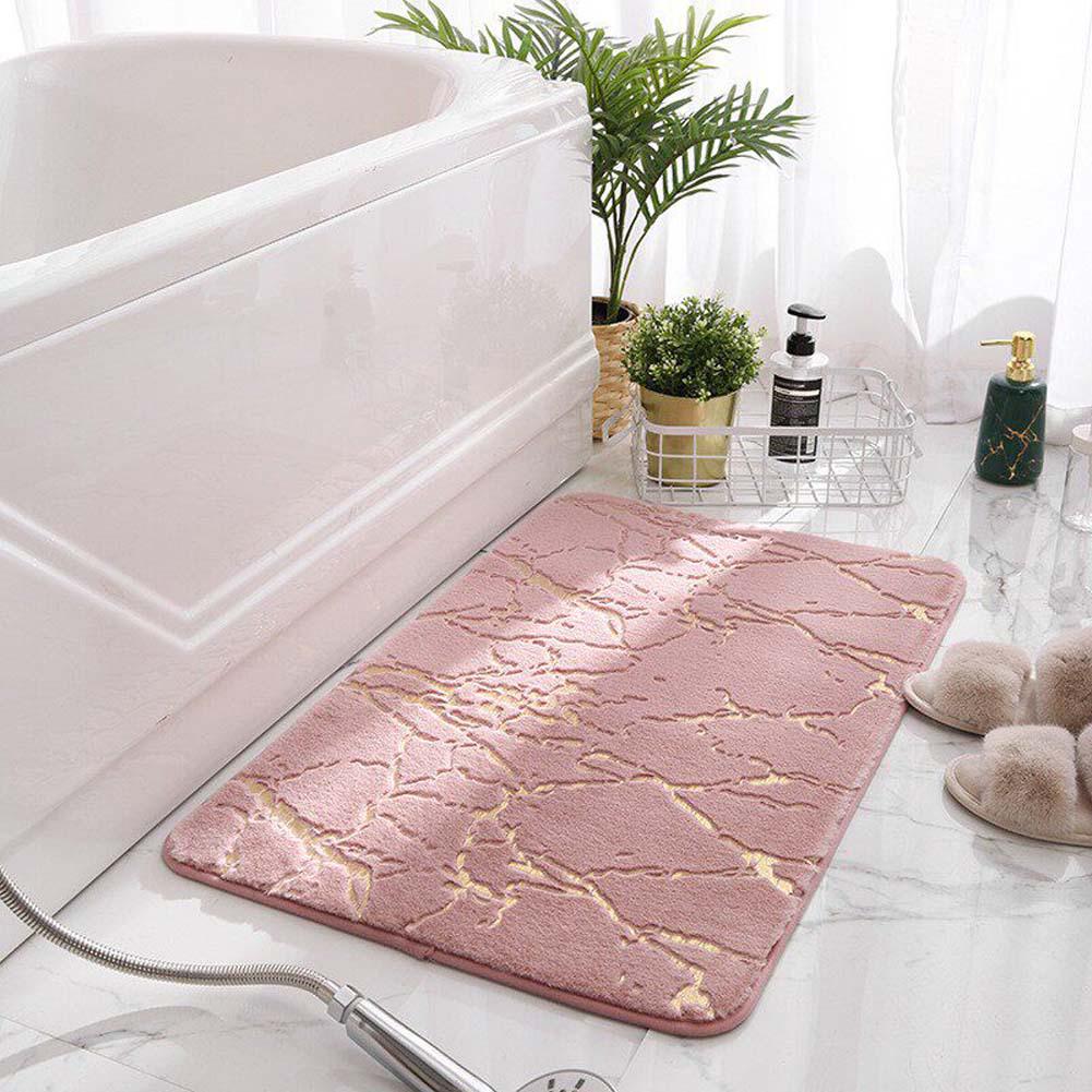 Luxury Non-Slip Bathroom Mat - Easy Clean, High-End Rabbit Hair Design with Suction
