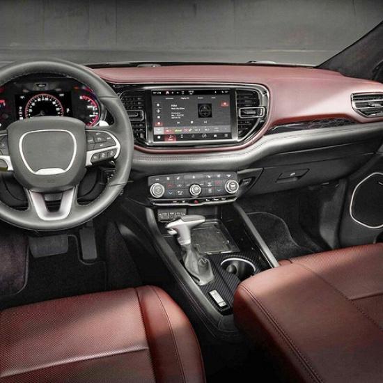 Fibre de Carbone Console Centrale Levier de Vitesse Couvercle Garniture ABS pour Dodge Durango -22