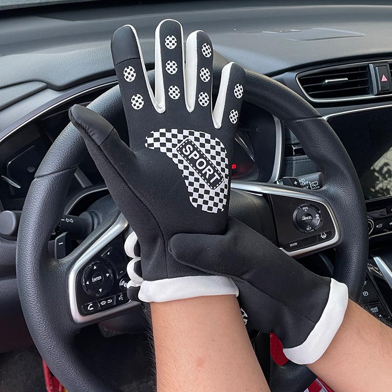 Ski gloves autumn and winter cycling men and women long fingers warm and cold-proof touch screen non-slip waterproof outdoor sports gloves