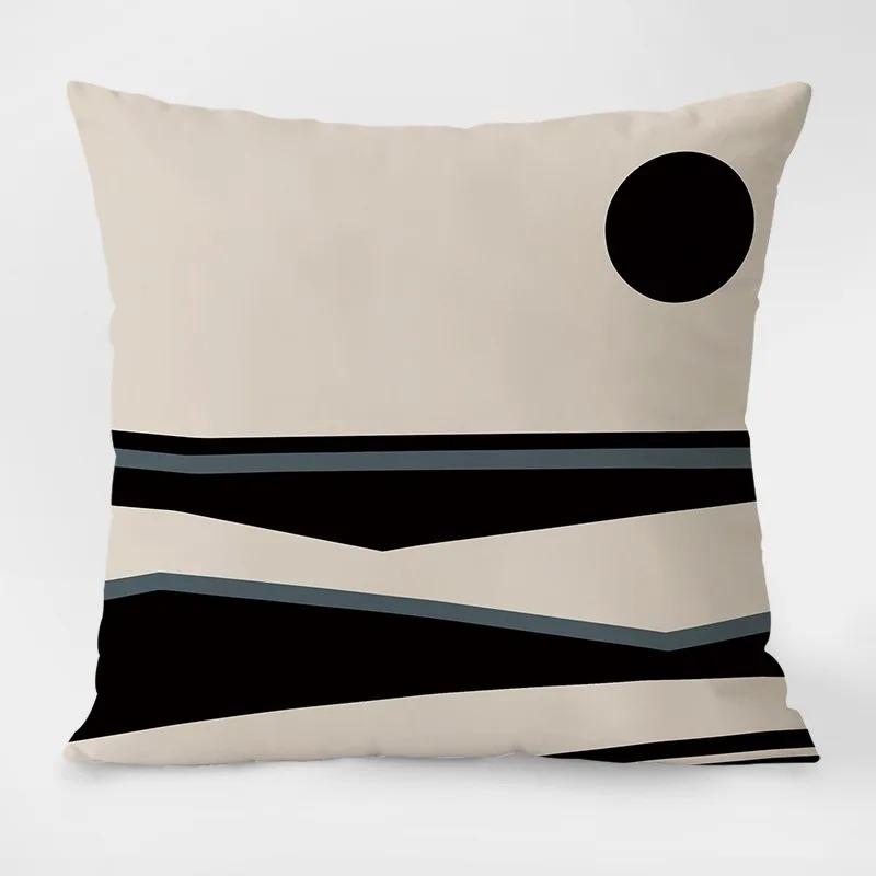 Simple Geometric Pattern Dormitory Decoration Office Living Room Sofa Pillowcase Home Pillowcase