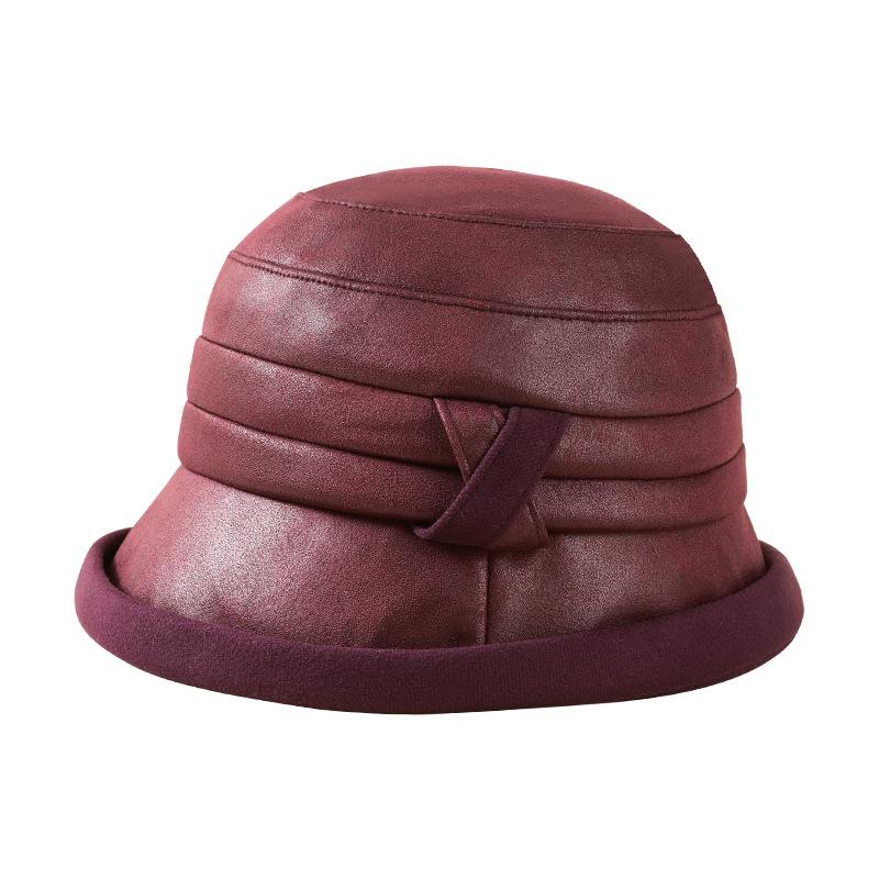 Mutterhut weiblich Herbst und Winter neu Mittelalter Mann Fischerhut Mode alter Mann Oma alte Dame Beckenhut warm