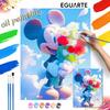 Mickey Mouse Bouquet Paint By Number Kit Drawing Canvas DIY Picture Home Decor Modern Wall Art Gift For Adults Aesthetic Room