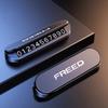 Freed Exclusive Phone Number Plate Dashboard Temporary Parking Card Number