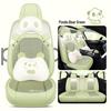 2022 New Cartoon Leather Ice Silk Car Seat Cushion Set, Four Seasons