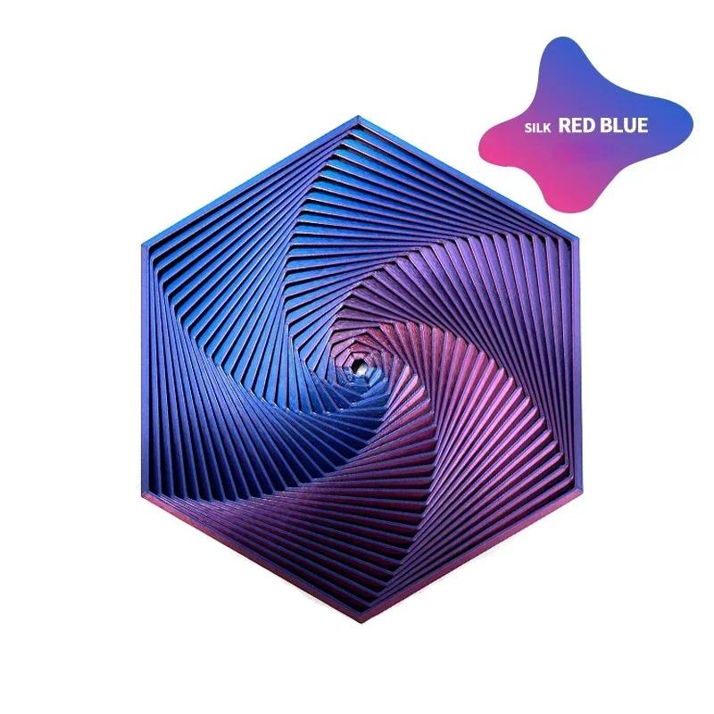 3D-gedrucktes fraktales Fidget-Hexagon 7 cm Tragbares Spielzeug Sensorisches Anti-Stress-Spielzeug Schreibtischornament Kinderspielzeug Visuelles Überraschungsspielzeug Spiel