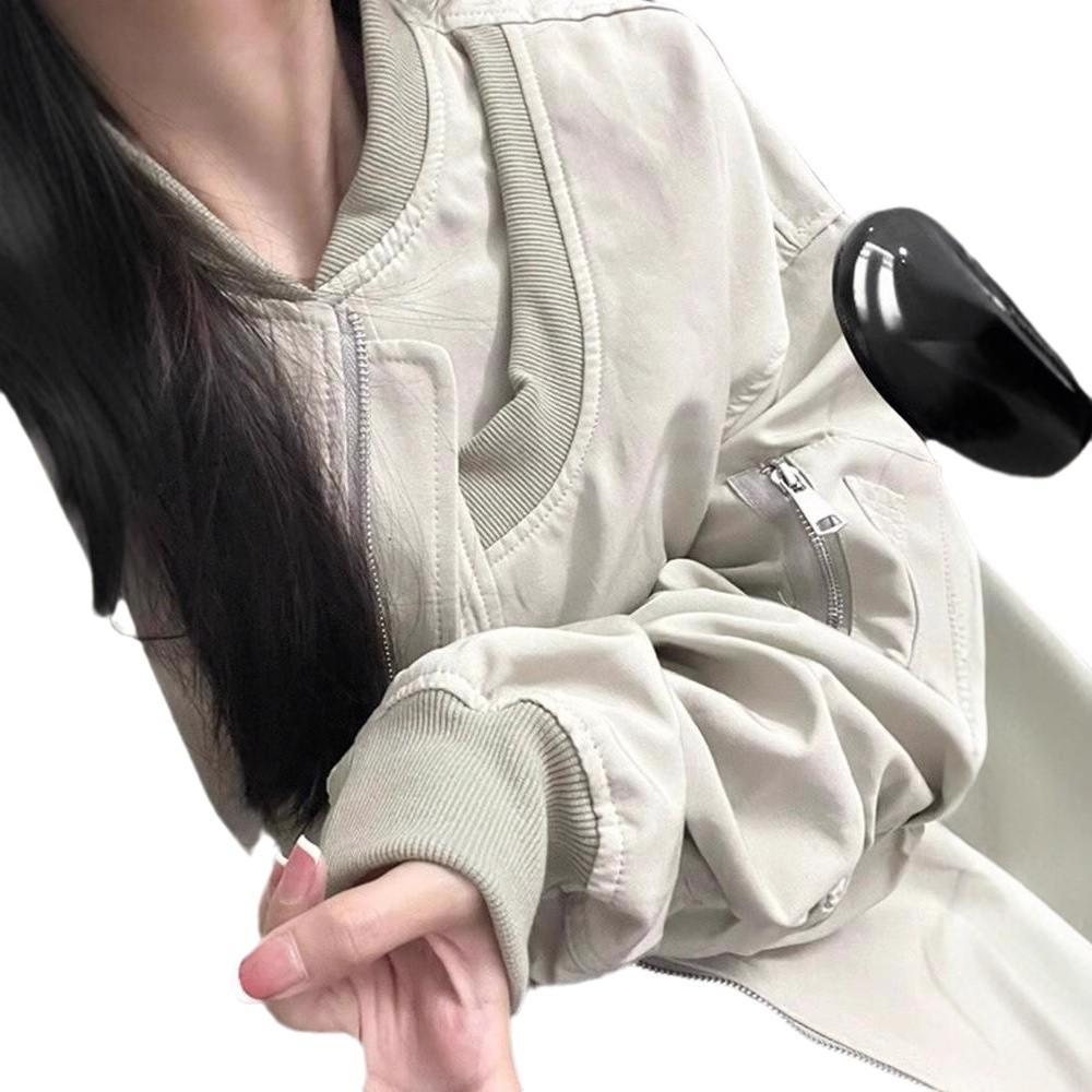 Women's American Hip-Hop Hong Kong-Style Bomber Jacket - Trendy Spring/Autumn Design