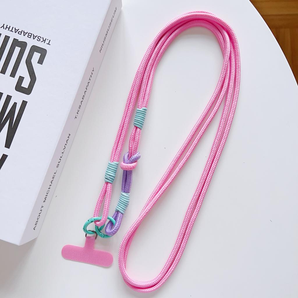 DIY 2-In-1 Mobile Phone Universal Lanyard, Crossbody Long Rope, Finger Rope, Fashionable Mixed And Matched Anti-Loss Rope