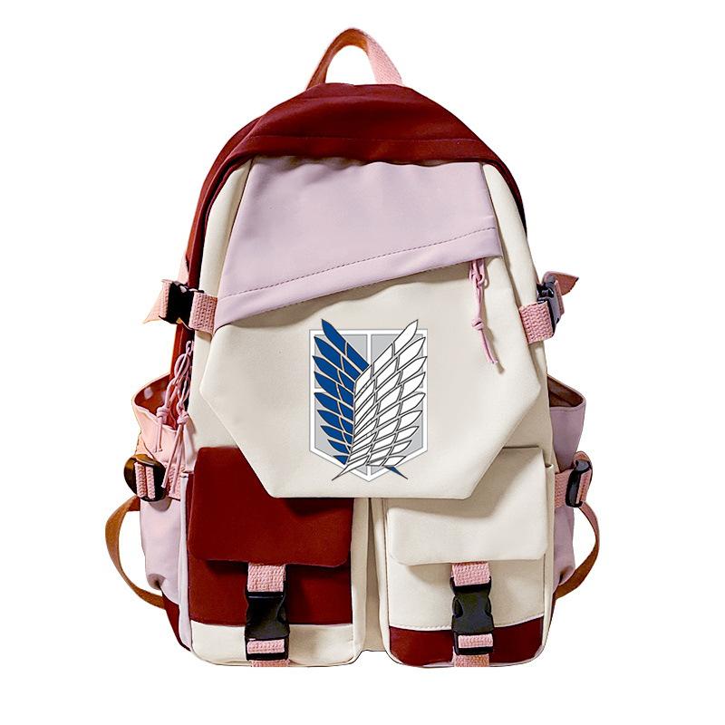 Angriff auf den Riesen Peripheren Bedruckten Rucksack Tagesfreizeit Studenten Schultasche