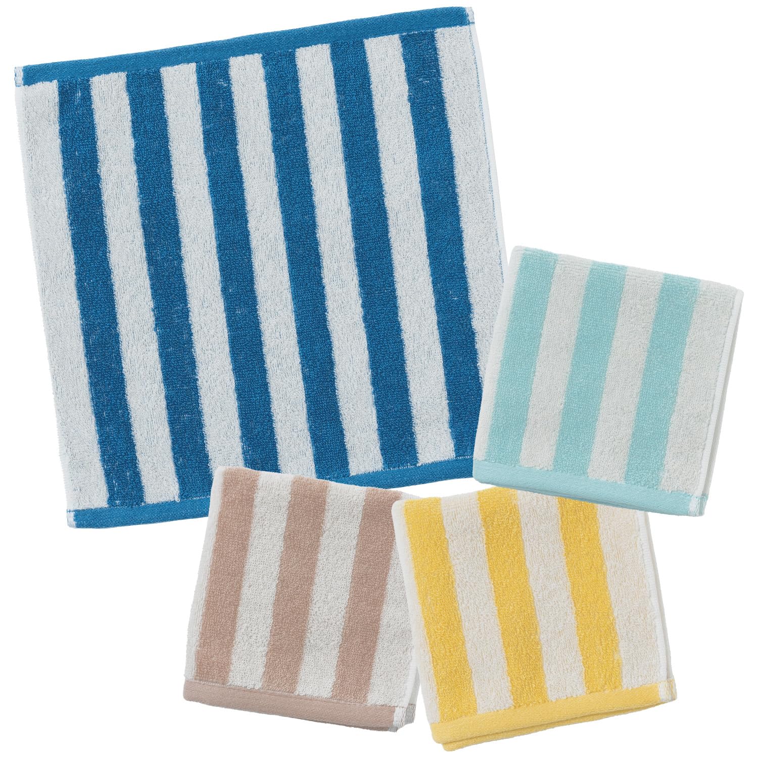 

Набор полотенец Imabari Made in Dot Striped 25 x 25 Quick Instant Assorted 4 Colors 02 [B-PLAID] Носовой платок, Носовой платок, Полотенце, 4, Япония, Узор,