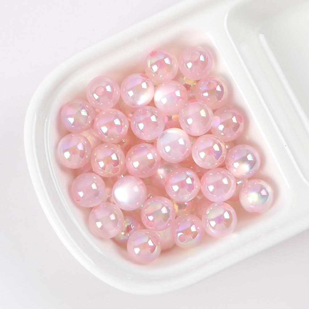 10pcs Acrylic Beads 12mm Round Bead String for DIY Jewelry Making, Mobile Phone Straps, Beaded Pens, Keychain Accessories