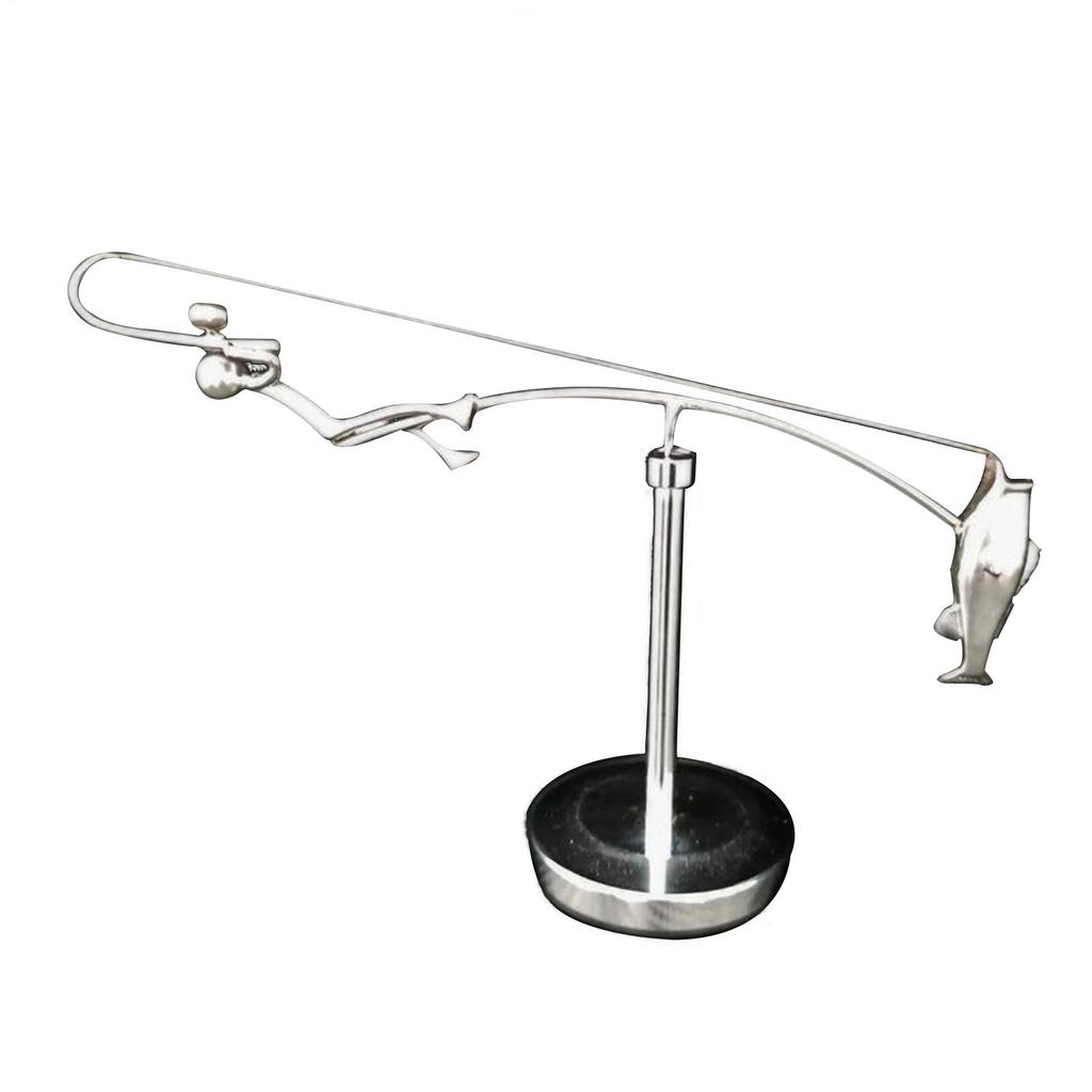 Die Fischer-Balance-Skulptur Angel-Skulptur Balance-Kunst Für Ihren Raum Zuhause Büro Schreibtisch Dekoration Balancierend