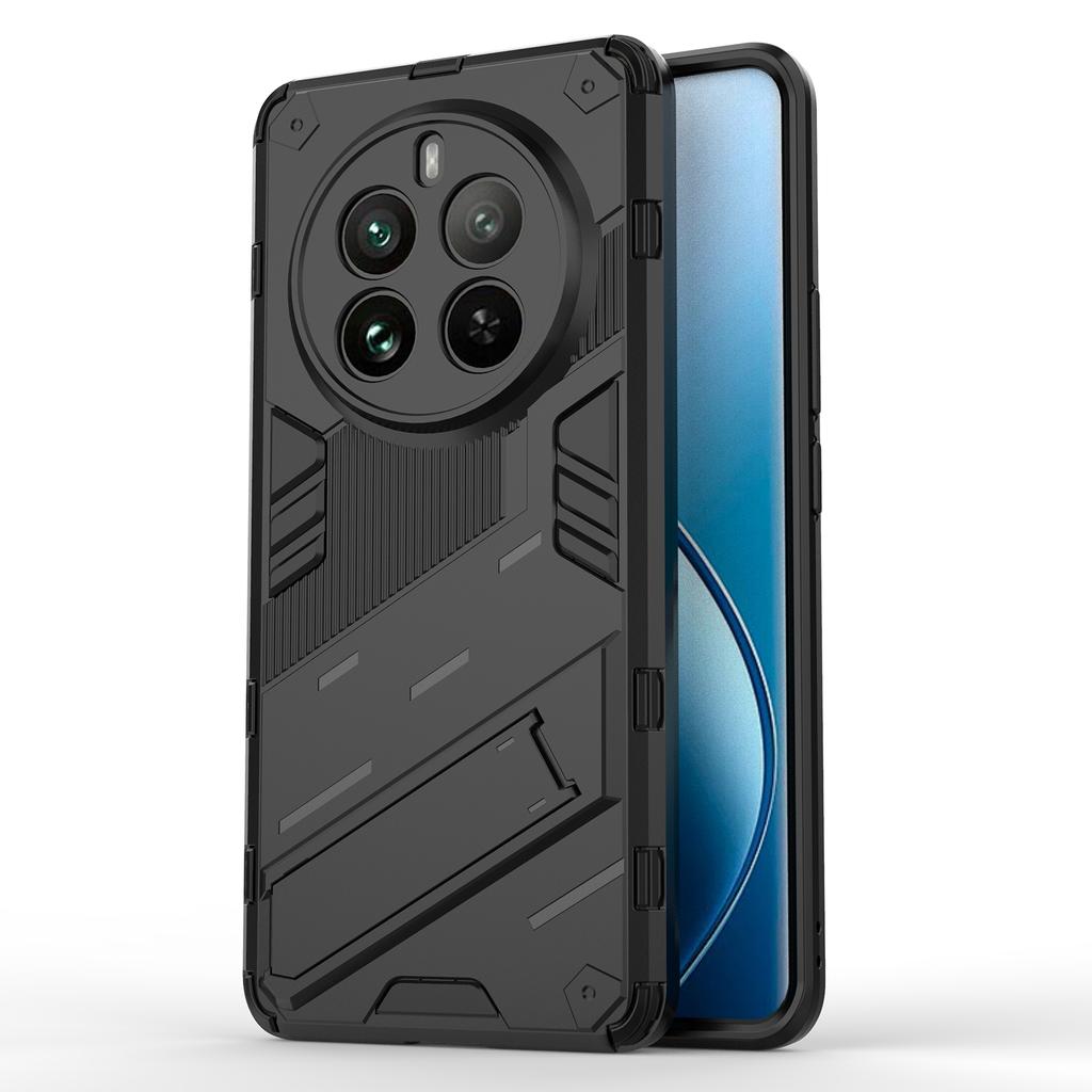 For Realme 12 Pro 5G/12 Pro+ 5G Case PC+TPU Shockproof Armor Phone Cover with Kickstand