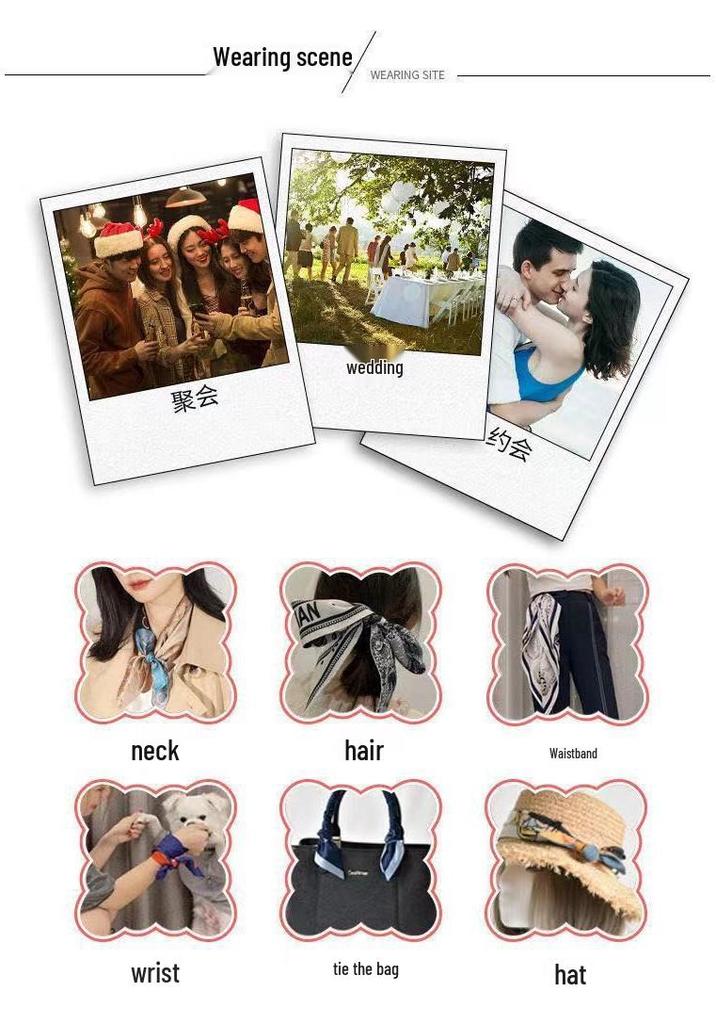 Trendy Silk-Like Ribbon Headband & Scarf: Multi-functional Hair Tie, Headscarf, Waistband - Hot Fashion Item