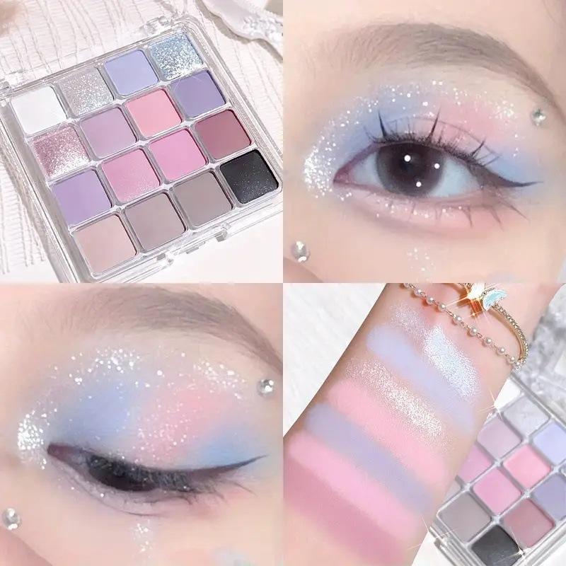 Simple Sixteen-color Eye Shadow Palette Multi-color Pearlescent Matte Eye Shadow Integrated Plate